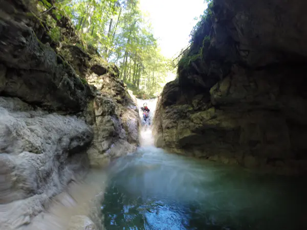 Family-friendly canyoning on the Attersee in Salzkammergut, Austria: Burggrabenklamm | Austria