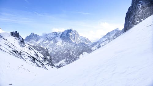 Ski touring in the Logar Valley (Kamnik–Savinja Alps) in Slovenia