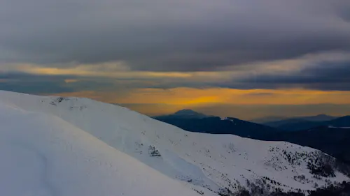 Ski touring in Dragobrat, Ukraine (Carpathian Mountains)