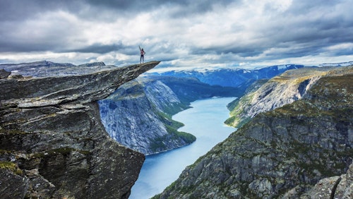 The Trolltunga Hike in Norway, Day hike to the famous “Troll’s Tongue” with a local guide