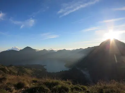 2-day Mount Rinjani summit in Indonesia with overnight at the Plawangan Sembalun Crater Rim