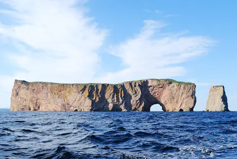 Sea kayaking to Percé Rock on the Gaspé Peninsula in Quebec (Half-day)