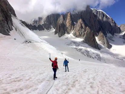 Traverse of the Vallee Blanche in the summer, Chamonix- Mont Blanc