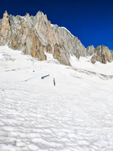 Travesía del Vallee Blanche en el verano, Chamonix- Mont Blanc
