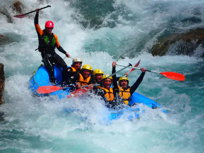 Whitewater rafting on the Río Mijares in Montanejos, near Valencia, Spain