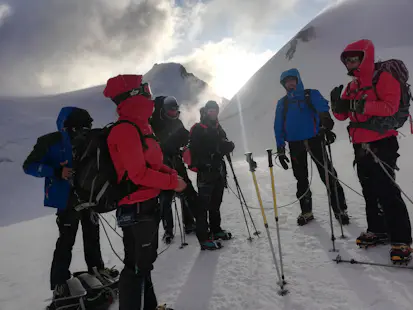 Climbing the 4,000m peaks on Monte Rosa with overnight at the Margherita Hut (4,554m), 3 days