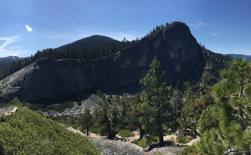 Multi-pitch rock climbing on Lover’s Leap, near Lake Tahoe, CA
