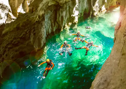 La Bolera guided canyoning tour for beginners from Granada