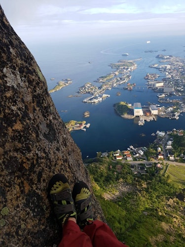 Climb the iconic Svolværgeita in Lofoten, Norway (Half-day)