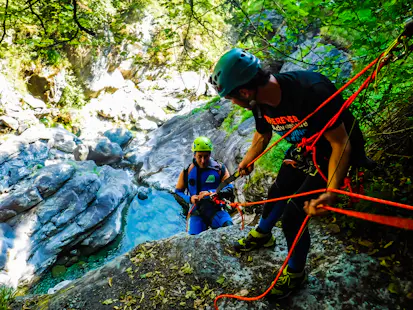 Canyoning on the Chalamy in the Mont Avic Natural Park, near Champdepraz (Half-day)