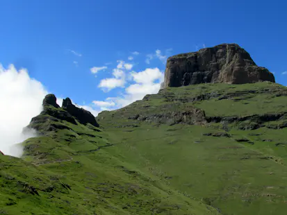 Hike and climb to the summit of Sentinel Peak in the Drakensberg, South Africa