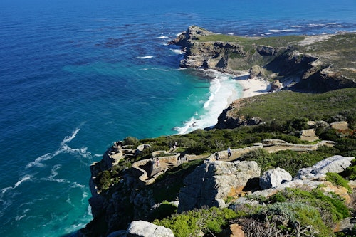 Day hikes at Cape Point in the Cape of Good Hope Nature Reserve, near Cape Town