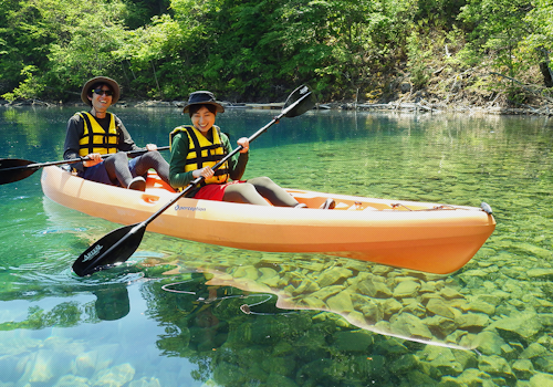 Half-day Lake Shikotsu kayaking tour in Hokkaido, Japan