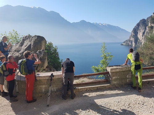Easy trek along the old Ponale Road overlooking Lake Garda (Half-day)
