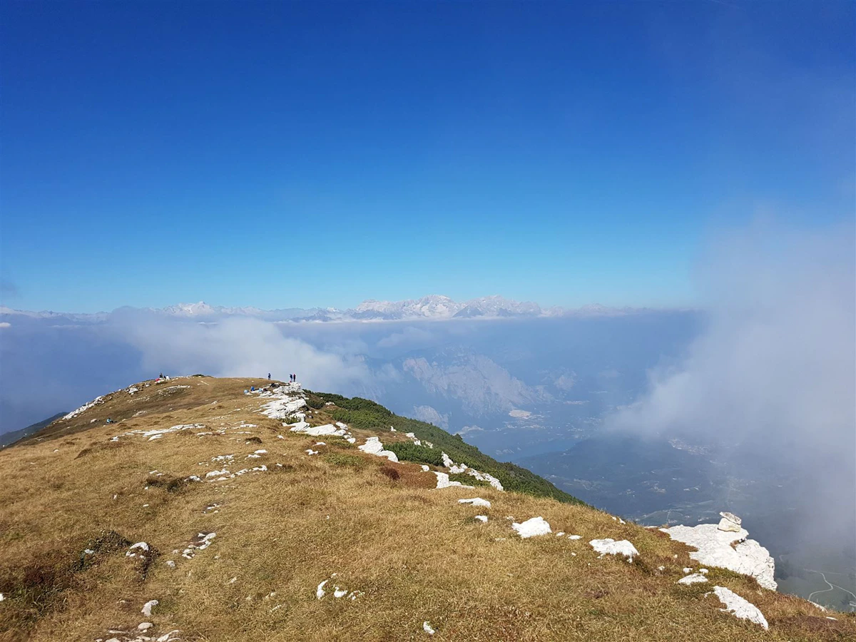 Trek to Monte Stivo (2,050m) and Rifugio "Marchetti" for panoramic views of Lake Garda