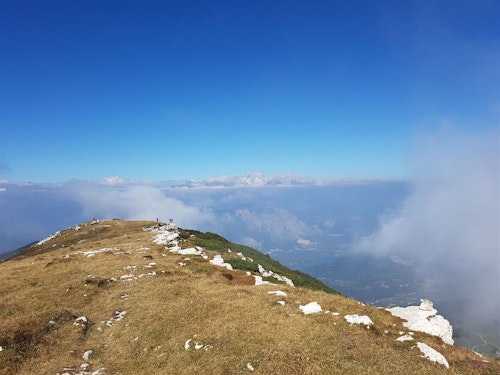 Trek to Monte Stivo (2,050m) and Rifugio “Marchetti” for panoramic views of Lake Garda