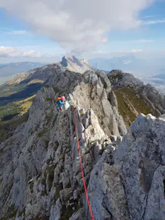 Climbing the Arêtes du Gerbier in the Vercors, near Grenoble