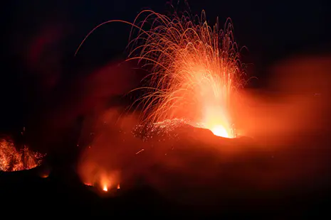 Trekking to the Stromboli volcano in Sicily