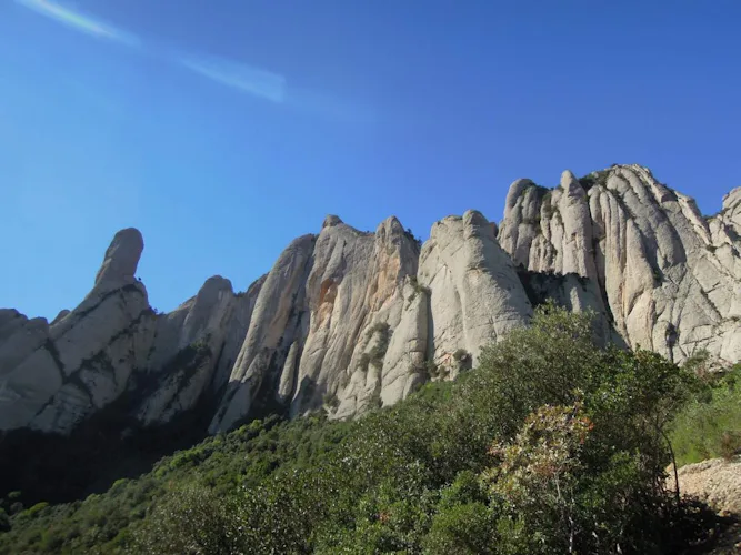 Escalada en roca guiada en Montserrat, excursión de un día desde Barcelona