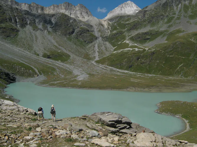 Hiking in the Vanoise National Park, in the French Alps