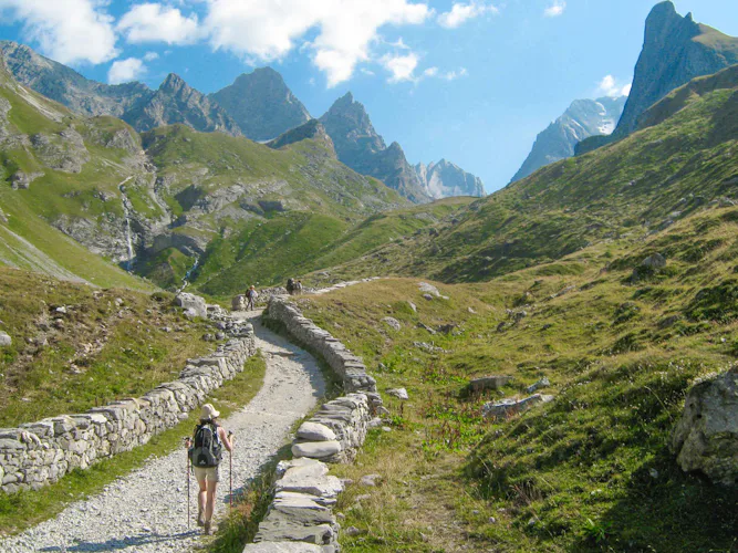 Hiking in the Vanoise National Park, in the French Alps