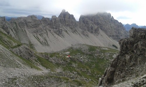 Trekking from the Rifugio Pordenone in Italy’s Val Cimoliana (near Cortina), 6 days