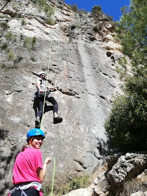 Rock climbing day in Berga for all levels, near Barcelona