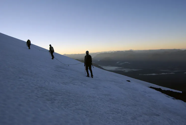 Climbing the Osorno Volcano (2,656m), Overnight and sunrise ascent from the Teski Hut, near Puerto Varas
