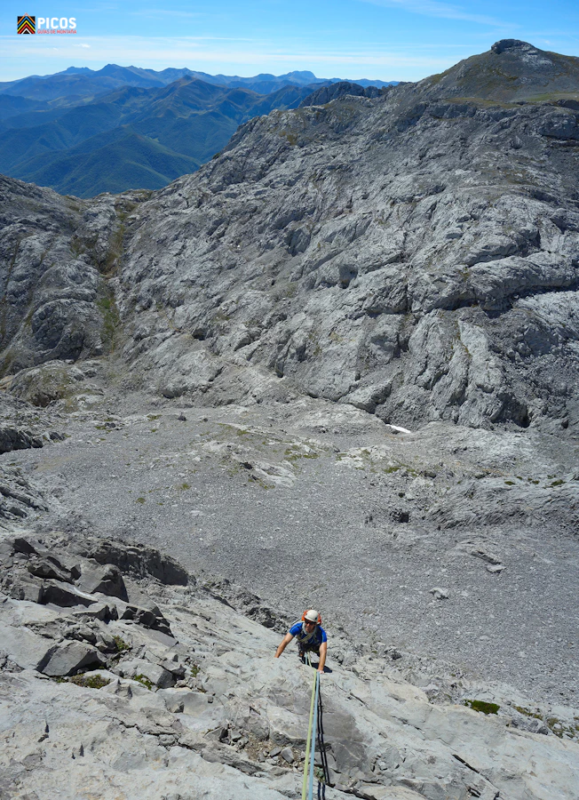Rock climbing day on the Martingada route in the Picos de Europa 2