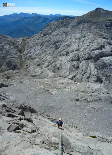 Rock climbing day on the “Martingada” route in the Picos de Europa | Spain