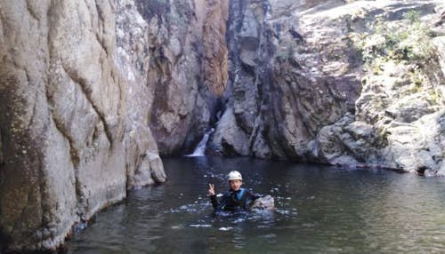 Gourg des Anelles canyoning day in the Pyrenees, near Girona
