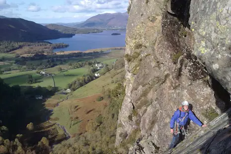 Guided rock climbing in the Lake District