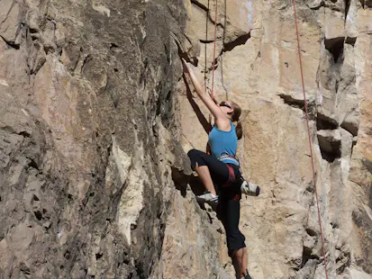 Guided rock climbing near Denver, CO (Full day)