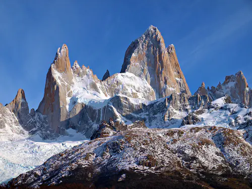 Ascenso al Fitz Roy (3,359m) por la ruta Franco-Argentina o Afanasieff en El Chaltén, 5 días