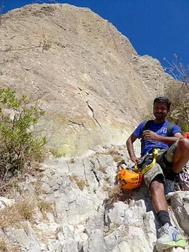 Multi-pitch rock climbing day on Peña de Bernal, near Querétaro