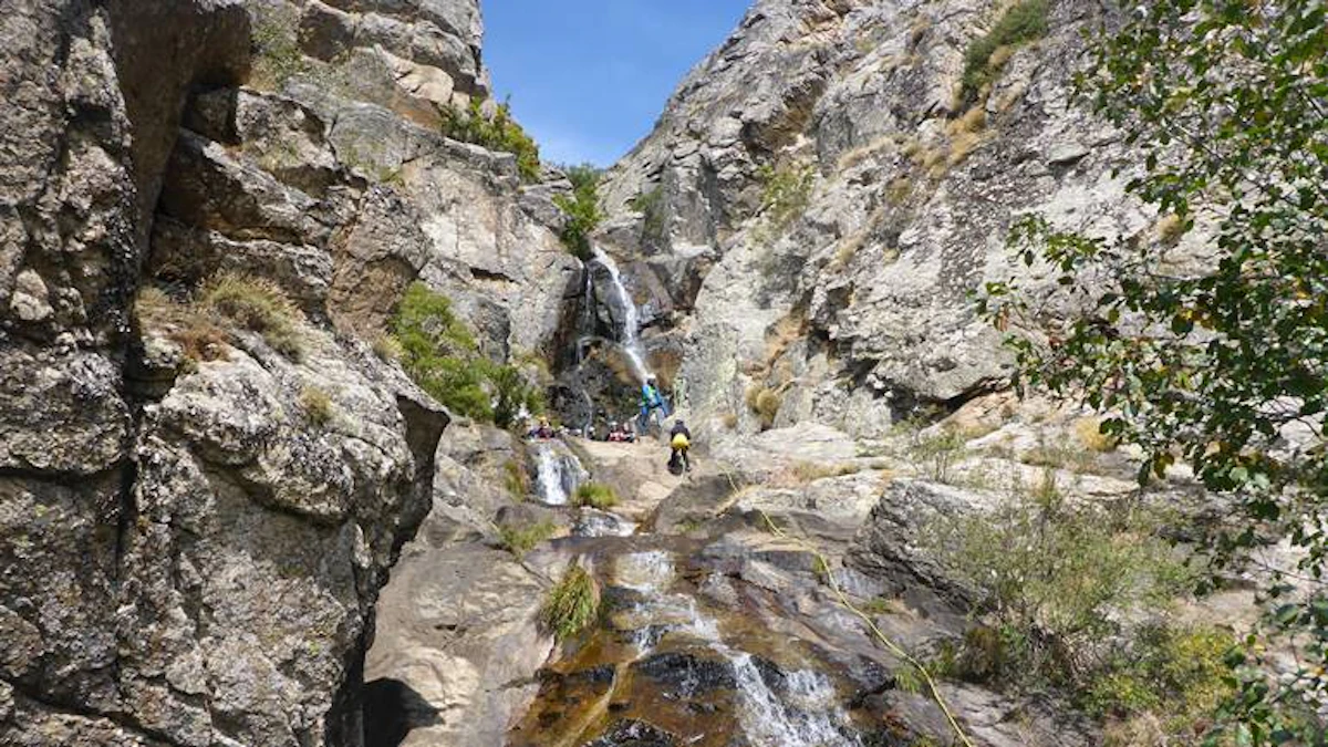 Madrid multi-adventure day Canyoning near Somosierra and piragua in Buitrago de Lozoya 2