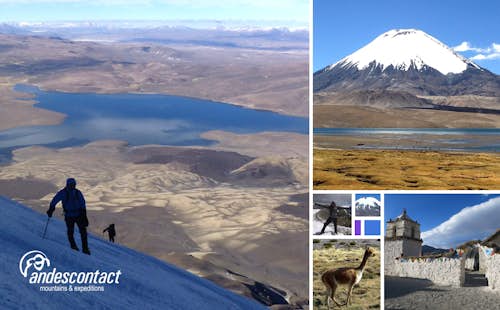 Climb the Parinacota volcano (6,376m) in northern Chile, 9 days with acclimatization, near Arica