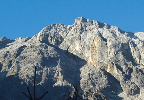 Rock climbing on the Dientnerweg (Hochkönig’s south face), from Birgkar