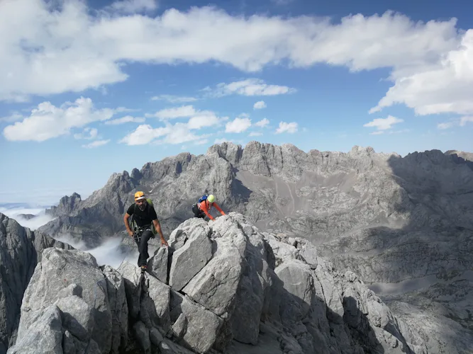 Rock climbing in the Picos de Europa