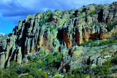 Rock climbing on Mount Arapiles in Australia, near Melbourne
