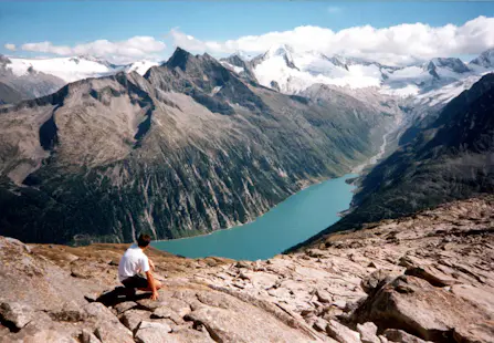 Multi-level rock climbing in the Zillertal, Tyrol