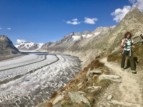 3-day “Balcony hike” on the Aletsch Glacier ice ridge