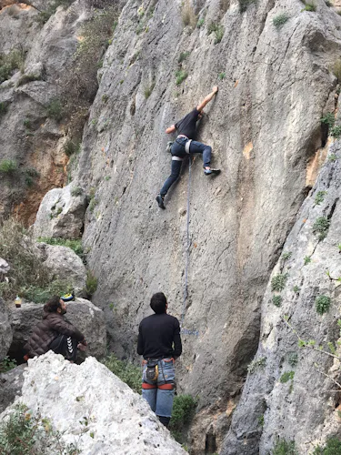 Rock climbing in Nafplio, Greece