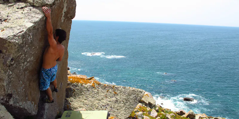 Rock climbing day in the Sintra-Cascais Natural Park, close to Lisbon
