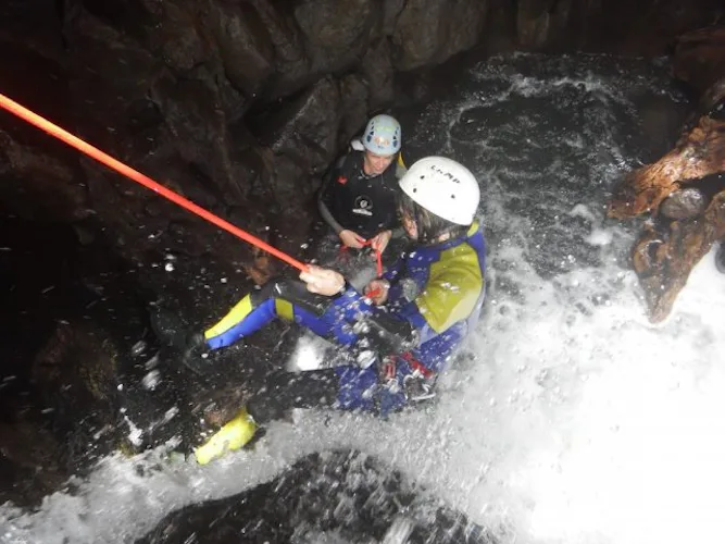 Bois Malaisé canyoning day in Basse-Terre Island, Guadeloupe (Experts only)