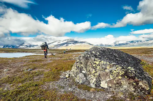 Trek de 12 jours dans le parc national de Sarek au nord de la Suède (Laponie)