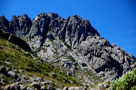 Rock climbing on Agulhas Negras in the Itatiaia National Park