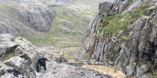 Scrambling day on Broad Stand (Scafell) in the Lake District, England