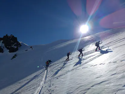 Ski touring from Refugio Lopez in Bariloche, Patagonia Norte (2 days)