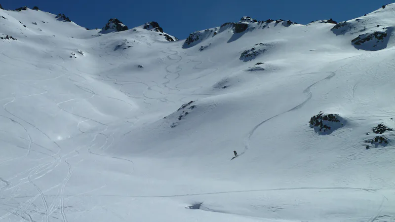 Backcountry skiing in Bariloche, Day tour in Patagonia Norte